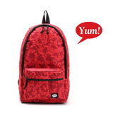 外贸原单YUM红色加棉双肩包背包中大学生书包品牌潮牌韩版电脑包