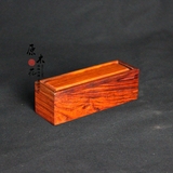 新款红木工艺品 红木红酸枝木质榫卯印章盒 红木小印章收纳盒