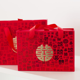 婚庆新款中国风小号卡纸礼品礼物盒包装盒回喜糖式礼盒抽屉手提盒