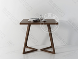 北欧实木家具餐桌正方形餐厅咖啡厅桌子简约现代宜家小户型吃饭桌