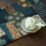 su's daily|日本进口和服布料  竹节棉 茶席 茶布 餐垫 桌旗