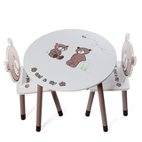 儿童桌椅套装 实木宜家幼儿园卡通多功能 写字桌 宝宝桌椅 学习桌