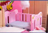 新品简易便携多功能婴儿床带滚轮可变儿童书桌游戏床BB床蚊包邮