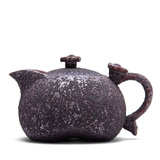 茗丰堂铁锈釉茶壶茶器茶具仿古壶茶具隔热泡茶壶如意壶复古做旧