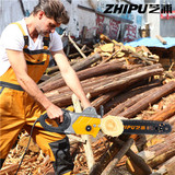 木工台锯家用手动加油直流伐木锯充电式家用锯子电锯