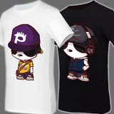 2015短袖t恤男士印花创意搞笑T恤兄弟装基友T恤HI熊猫上衣HIPANDA