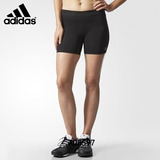 Adidas阿迪达斯女2016夏新运动健身跑步训练紧身运动裤短裤AI2950