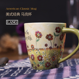 美国LANG马克杯 经典美式牛奶咖啡杯 大容量陶瓷杯 茶杯 创意水杯