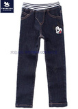 韩国小木马TWIN KIDS童装 秋儿童冬季新款男童米奇修身牛仔长裤子