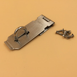 JLS304加厚不锈钢门扣挂锁搭扣锁牌锁扣搭片锁锁扣挂锁扣4寸搭扣