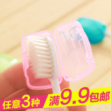 日式透明便携式牙刷头保护套 旅行必备牙刷防菌防尘保护壳5个装