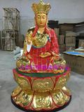 厂家直销/批发/树脂玻璃钢木雕佛像贴金彩绘地藏王菩萨(1.3米高）