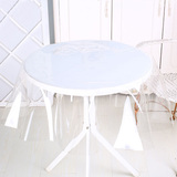 超薄透明PVC塑料防水软质玻璃圆桌茶几桌布下垂台布餐桌水晶垫