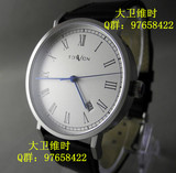 大卫维时包豪斯风格罗马砂银盘日本进口9015机械机芯男款手表