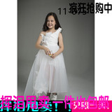 儿童摄影服装2016新款批发韩版影楼拍照服女大童公主裙白11-075