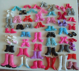 正版美泰芭比娃娃玩具配件各款鞋子 高跟鞋凉鞋平底鞋拖鞋系列4