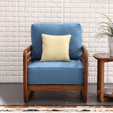 地中海布艺沙发小单人座个性休闲创意卧室北欧懒人沙发椅子小户型