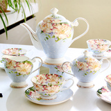 欧式茶具套装骨瓷英式下午茶茶具陶瓷整套红茶杯带托盘咖啡杯碟