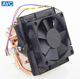 AVC原装AMD散热器 4线智能温控PWM调速 纯铜热管底部 cpu风扇包邮