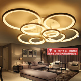 亚克力LED吸顶灯卧室灯环形简约现代客厅灯创意个性艺术房间灯具