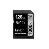 雷克沙Lexar 1000x 128G SD卡高速存储卡 单反相机内存卡