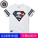 赛格丹时尚印花纯棉短袖T恤衫漫威复仇者正义联盟超人蜘蛛蝙蝠侠