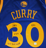 库里亲笔签名球衣 Curry签名球衣金州勇士签名斯蒂芬库里生日礼物