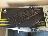 美国代购 CORSAIR 海盗船 K70 RGB 幻彩背光机械键盘 开箱版