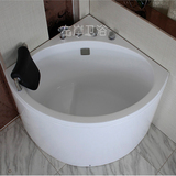 厂家直销亚克力三角浴缸扇形浴缸 独立式家用亚克力超深浴桶浴缸