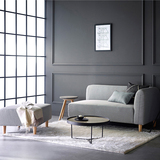 新款简约现代小户型客厅卧室沙发  北欧宜家双人布艺转角沙发组合