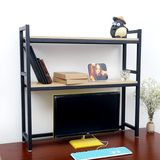 创意桌面书架学生电脑桌上置物架简易小型办公桌落地收纳架小书架