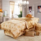高档奢华宫廷系列全棉美容床罩四件套 会所美体按摩床罩 浪漫时光