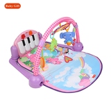 游戏毯宝宝玩具0-1岁3-6- 12个婴儿音乐钢琴健身架脚踢琴爬行垫