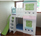 定制 特价儿童床 实木床 高低床 子母床双层床 彩漆床滑梯床 小屋