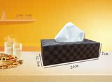 时尚创意纸巾盒抽纸盒欧式家用皮革车用纸巾卫生间餐巾盒