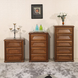 欧式纯实木斗柜胡桃楸木三、四、五斗柜子卧室储物柜现代中式家具