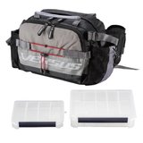 日本明邦MEIHO VS-B6070路亚腰包套装 附赠2个假饵配件盒 渔具包