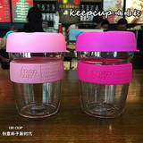 韩国带盖咖啡杯学生透明情侣玻璃杯创意办公随手杯迷你可爱水杯子