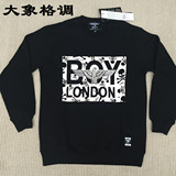 韩国代购 潮牌BOY LONDON 15新款 字母加绒卫衣 男女同款