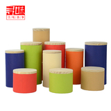 环保多彩小纸筒松木盖纸罐子茶叶包装盒通用滇红沱茶普洱散可定制