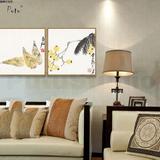 时尚客厅装饰画抽象中国齐白石水墨艺术客厅油画布无框现代装饰画