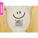 韩式现代笑脸抽水马桶盖装饰贴纸 欧美风可爱洋气马桶贴