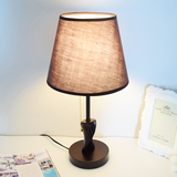 博航LED装饰台灯卧室床头客厅书房简约现代创意宜家实木调光灯具