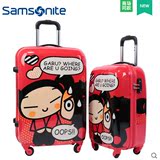 Samsonite/新秀丽41S拉杆箱 专柜正品中国娃娃行李箱 时尚红标轻