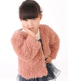 2015包邮韩版新款儿童保暖仿皮草滩羊毛马甲 儿童外套短款冬季