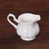 骨瓷纯白奶罐创意奶缸复古英式咖啡加奶杯子陶瓷牛奶杯咖啡具高档