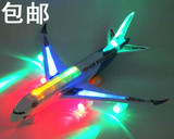 闪光空中巴士A380儿童电动玩具飞机模型 拼装组装 客机超大号包邮