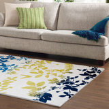 进口地毯现代时尚叶子植物图案超级柔软别墅设计师样板地毯客厅