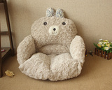 日本原单sunnyplace秋冬加厚地板椅垫 可爱兔子毛绒坐垫 坐弹靠垫