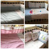 英国Liffle纯棉卡通婴儿床上用品两件套床围儿童夏凉被子床围套件